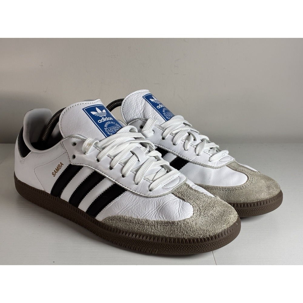 Size 10 - adidas Samba OG Low White Black Gum Men's Shoes